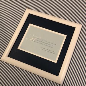 Framed Thoreau quote